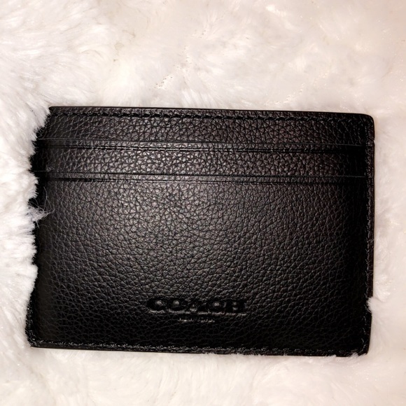 Coach card holder with money clip